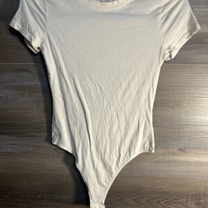 Copper Key White Fitted Bodysuit